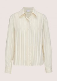 MADELEINE Langarmbluse »Hemdbluse Elegante Streifenbluse mit Glanzeffekt« Feine Transparenz