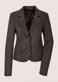 MADELEINE Jackenblazer »Kurzblazer Eleganter Einreiher mit Reverskragen« Dezenter Melange-Effekt