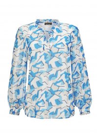 GOLDNER Chiffonbluse »Bluse« Mit femininen Rüschendetails