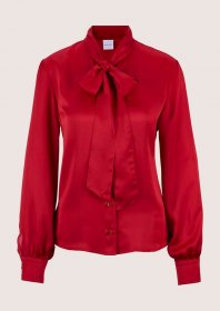 MADELEINE Langarmbluse »Bluse Satinbluse mit Schluppe«