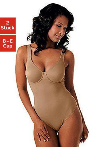 Nuance T-Shirt-Body Packung, 2 Stück,mit Bügel,mit bodyforming Effekt, Shape wear Body, Shaping Body