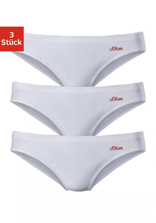 s.Oliver Bikinislip 3er-Pack,aus elastischer Baumwoll-Qualität