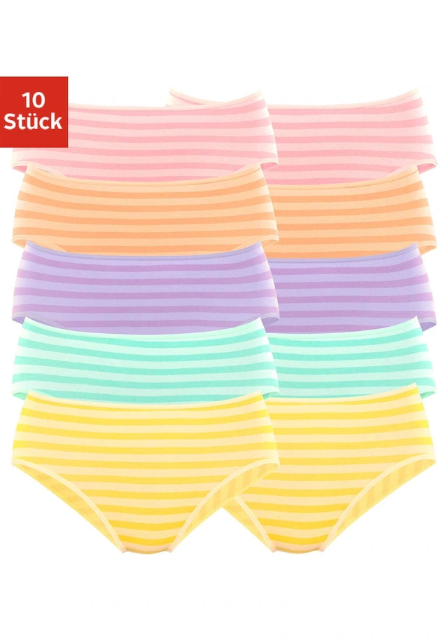 petite fleur Jazz-Pants Slips 10er-Pack,aus elastischer Baumwolle