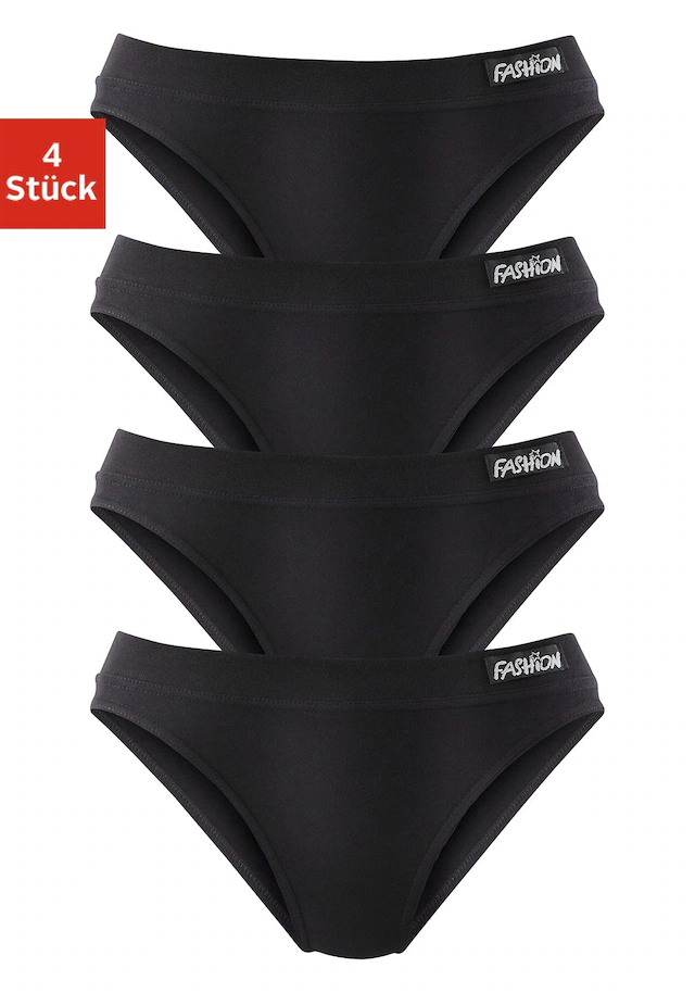 petite fleur Jazz-Pants Slips 4er-Pack,aus elastischer Baumwolle