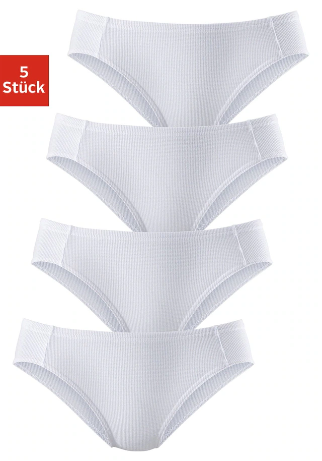 petite fleur Bikinislip 5er-Pack,aus weicher Pikee-Qualität