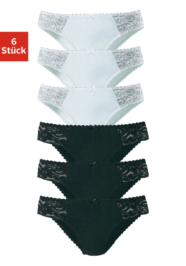petite fleur Jazz-Pants Slips 6er-Pack,aus elastischer Baumwoll-Qualität