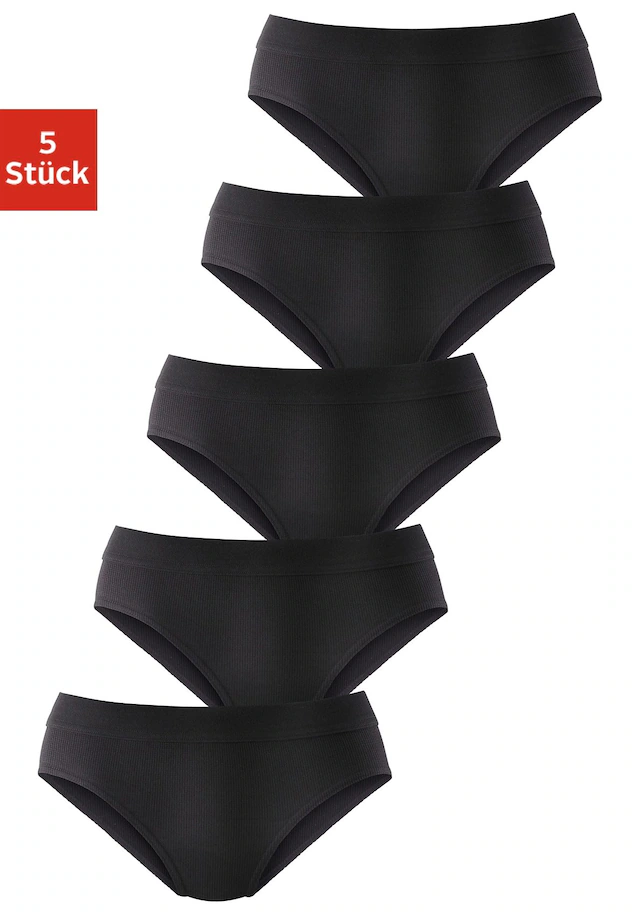 petite fleur Hüftslip 5er-Pack,aus elastischer Baumwoll-Qualität