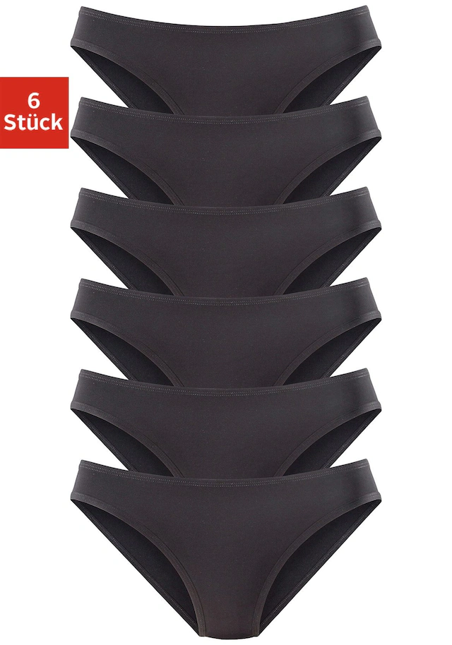 Vivance active Jazz-Pants Slips 6er-Pack,aus weicher Microfaser