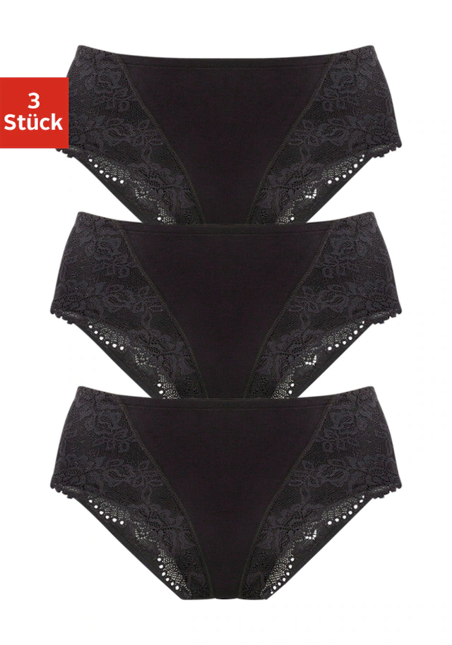 petite fleur Formslip 3er-Pack,aus elastischer Baumwoll-Qualität