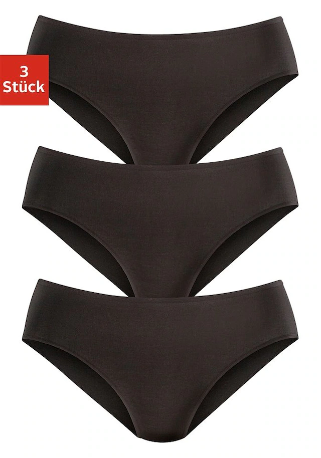LASCANA Jazz-Pants Slips »aus hochwertiger Modal-Qualität« 3er-Pack,