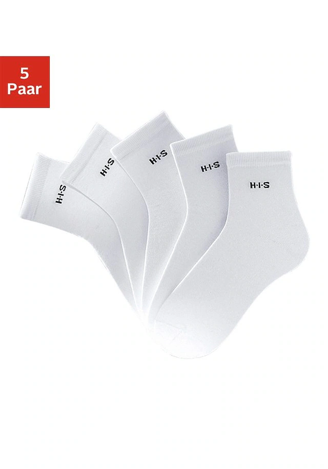 H.I.S Kurzsocken Packung, 5 Stk. tlg. mit Bündchen über dem Knöchel