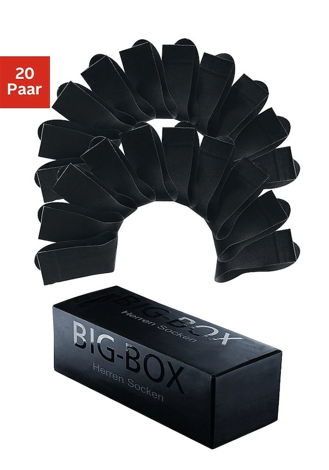 H.I.S Businesssocken »Damen und Herrensocken in der Großpackung« Box, 20 Stk. tlg. in der Big-Box