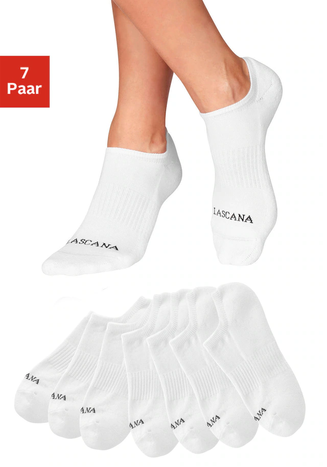 LASCANA ACTIVE Sneakersocken Packung, 7 Stk. tlg. mit Fußfrottee