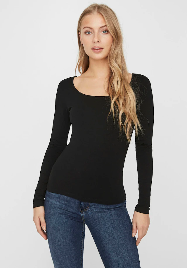 Vero Moda Langarmshirt »VMMAXI« aus Bio-Baumwolle