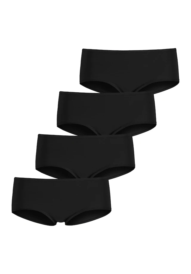 LASCANA Hipster 4er-Pack,aus elastischer Baumwolle