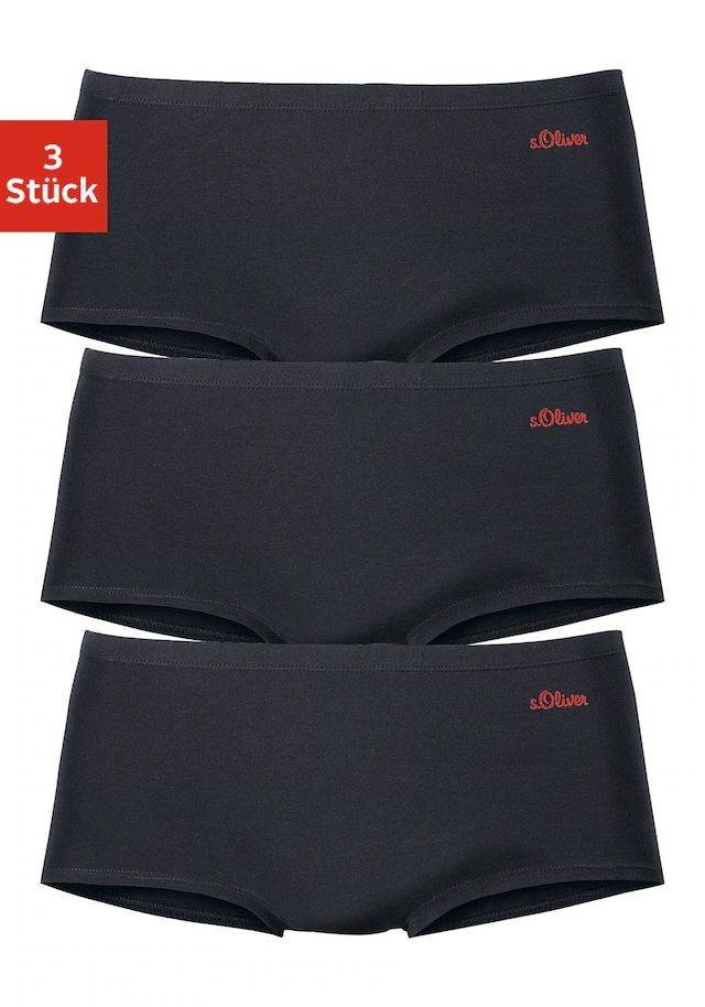 s.Oliver Panty 3er-Pack,aus elastischer Baumwoll-Qualität