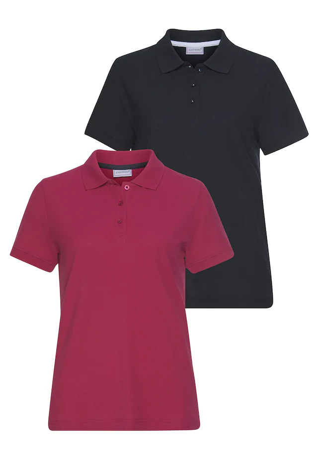 Eastwind Poloshirt Packung, 2er-Pack, 2 Stk. figurumspielende Passform, Polokragen, Basic-Stil