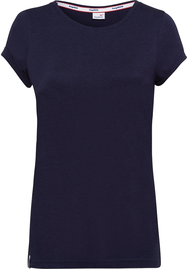 KangaROOS T-Shirt Kurzarm,figurbetonte Passform,aus Single Jersey