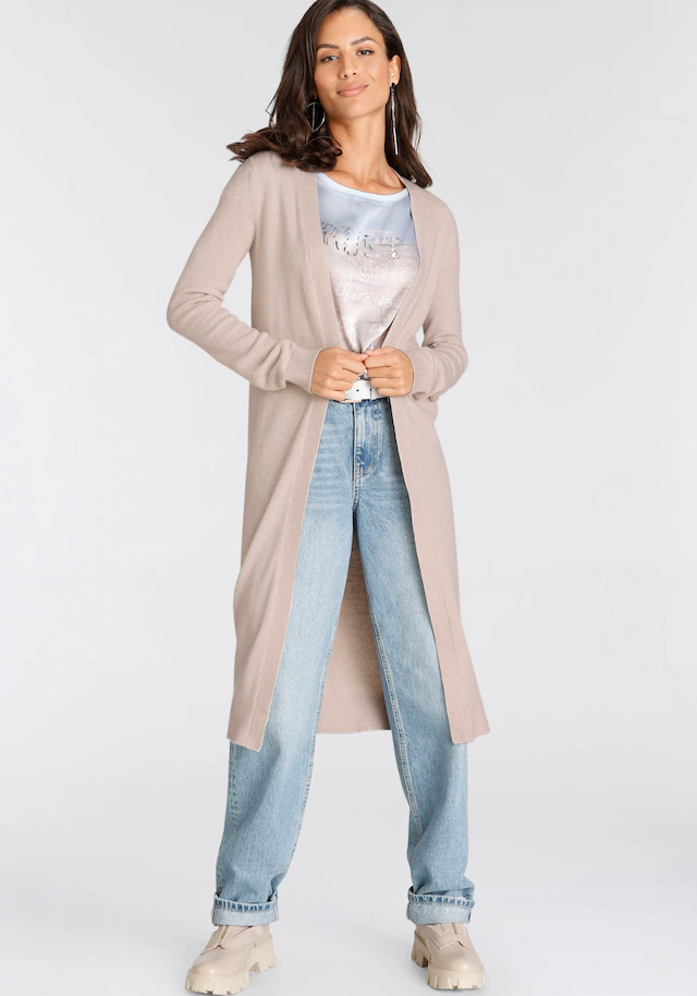 Laura Scott Longstrickjacke aus kuscheliger Strickqualität