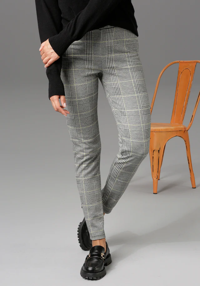 Aniston CASUAL Leggings im Karo-Dessin