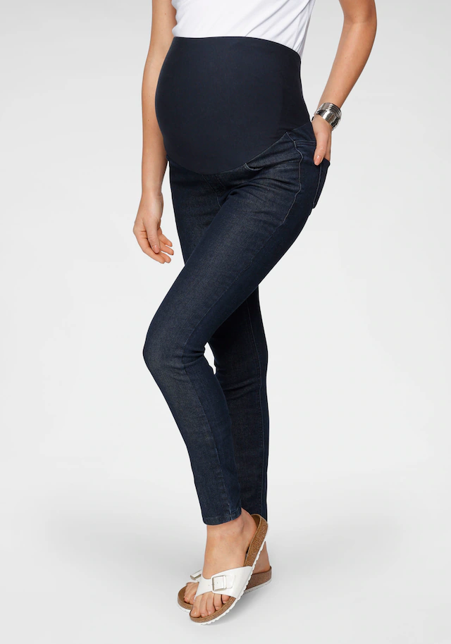 Neun Monate Umstandsjeans »Stretch-Jeans für Schwangerschaft und Stillzeit« schmale Beinform,hohe Taille,langes Bein