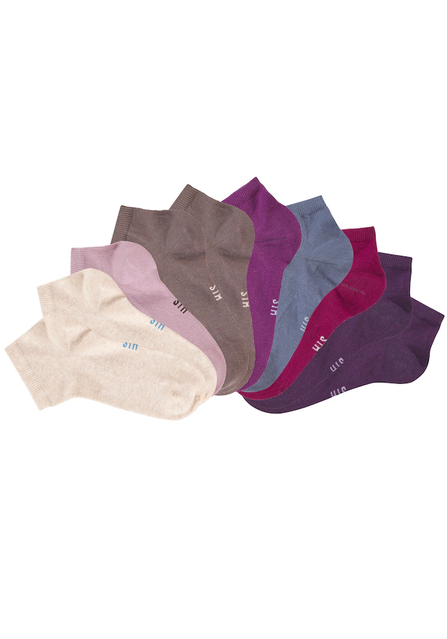 H.I.S Kurzsocken Packung, 10 Stk. tlg. mit verstärkter Ferse und Spitze