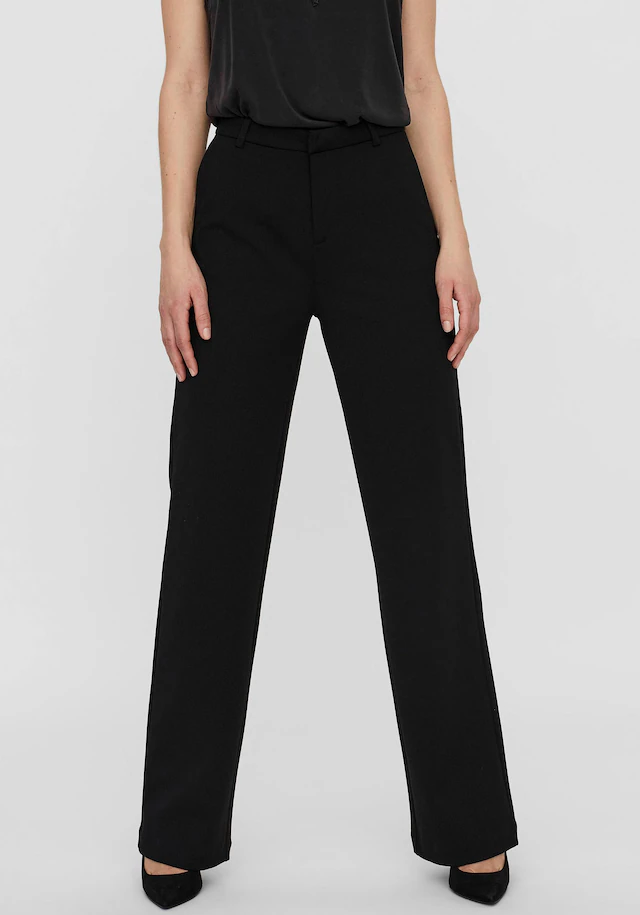 Vero Moda Anzughose »VMZAMIRA MW SLIM STRAIGHT PANT NOOS« mit Gürtelschlaufen