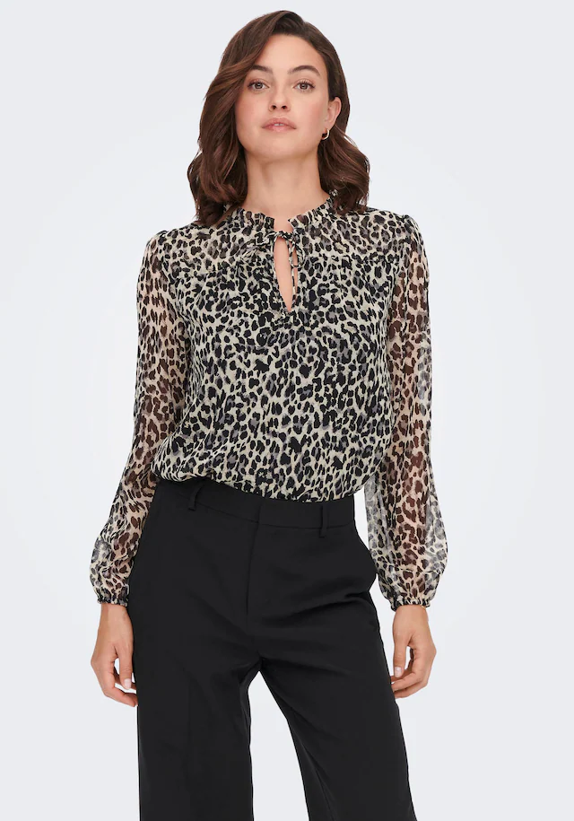 ONLY Chiffonbluse »ONLDITSY L/S BLOUSE WVN« Kunstfaser, regular fit