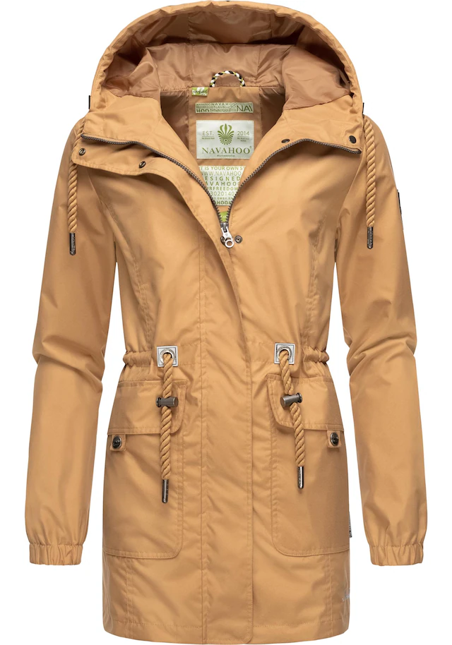 Navahoo Outdoorjacke »Neophee« mit Kapuze Damen Übergangs Parka mit Kapuze