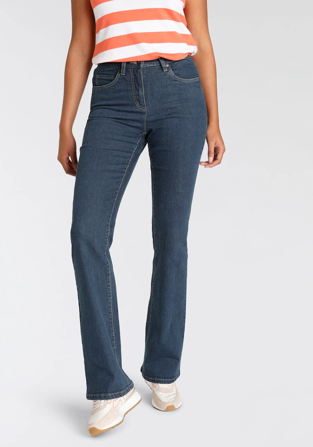Arizona Bootcut-Jeans hohe Leibhöhe