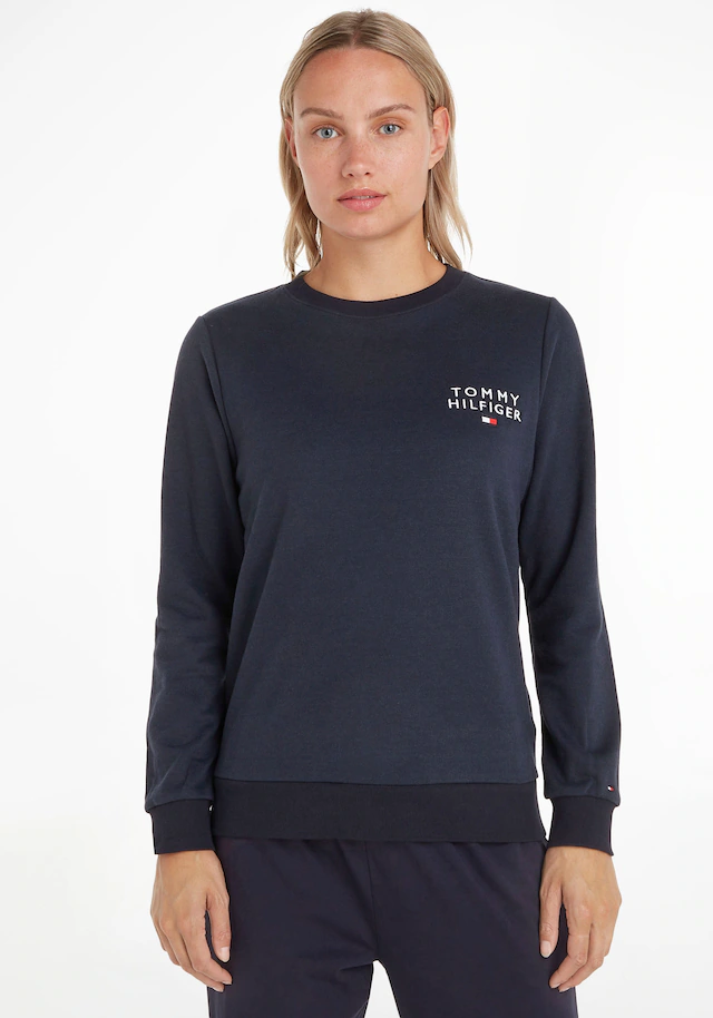 Tommy Hilfiger Underwear Rundhalspullover »TRACK TOP« mit Markenlabel