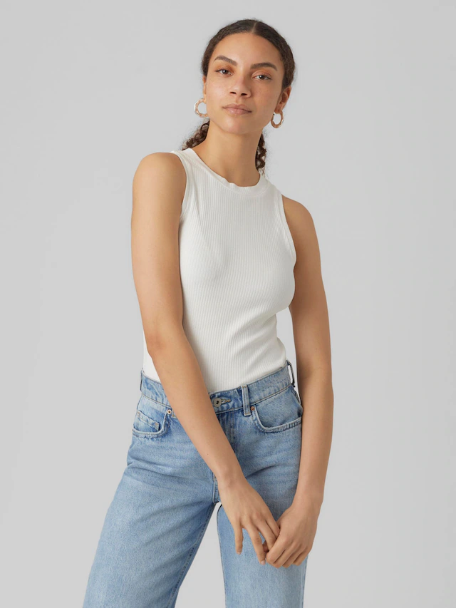 Vero Moda Tanktop »VMLAVENDER SL TOP VMA JRS NOOS« mit Rundhalsausschnitt
