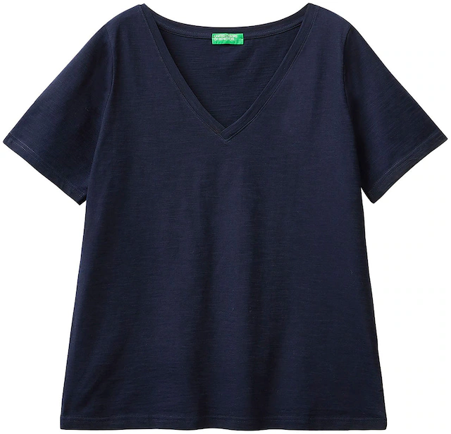United Colors of Benetton T-Shirt aus Flammgarnjersey