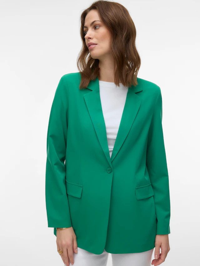 Vero Moda Longblazer »VMZELDA LS LOOSE BLAZER NOOS« lässige Form, 1-Knopf Verschluss