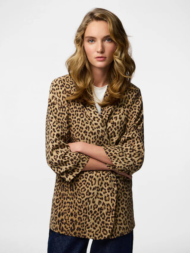 pieces Blusenblazer »PCBOSELLA 3/4 PRINTED BLAZER NOOS« mit 3/4 Ärmel