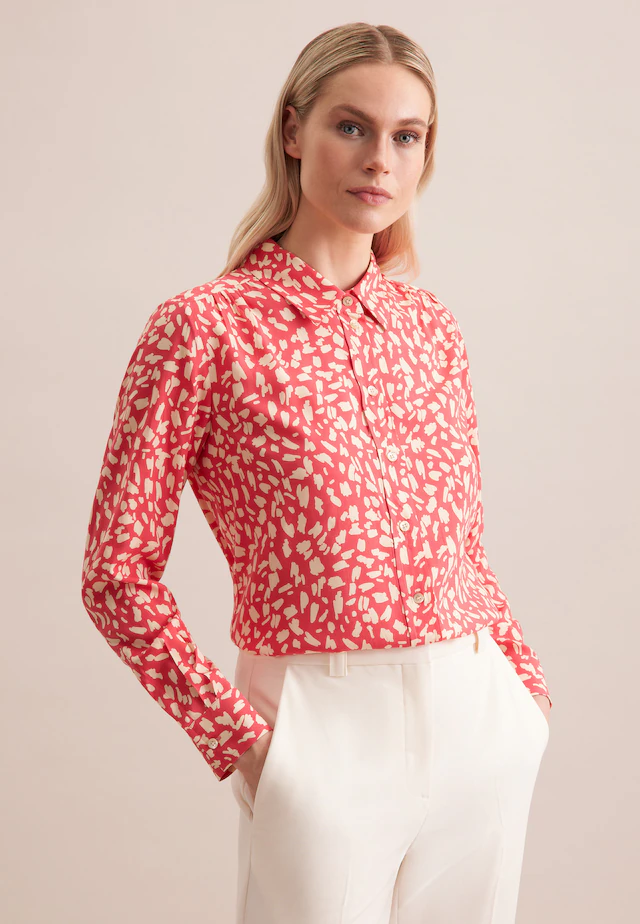 seidensticker Hemdbluse »Schwarze Rose« 1/1 Kragen Druck