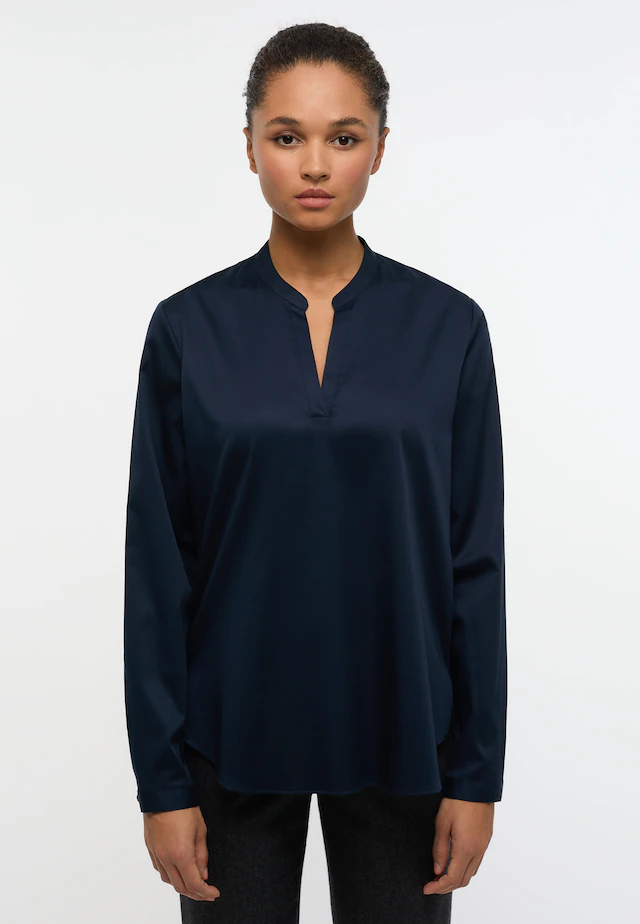 Eterna Longbluse »LOOSE FIT« EASY IRON (bügelleicht)