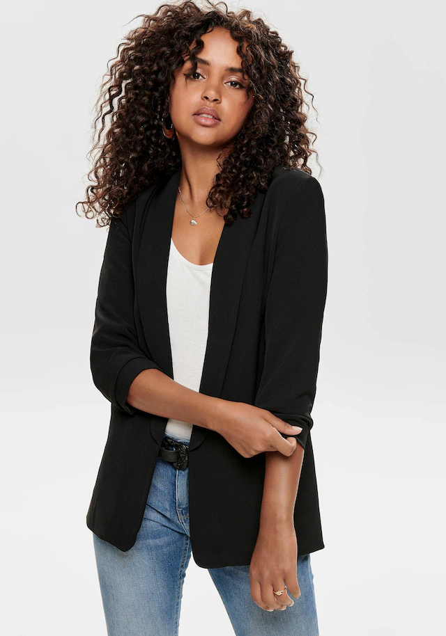 ONLY Kurzblazer »ONLELLY 3/4 LIFE BLAZER TLR NOOS« Materialmix, regular fit