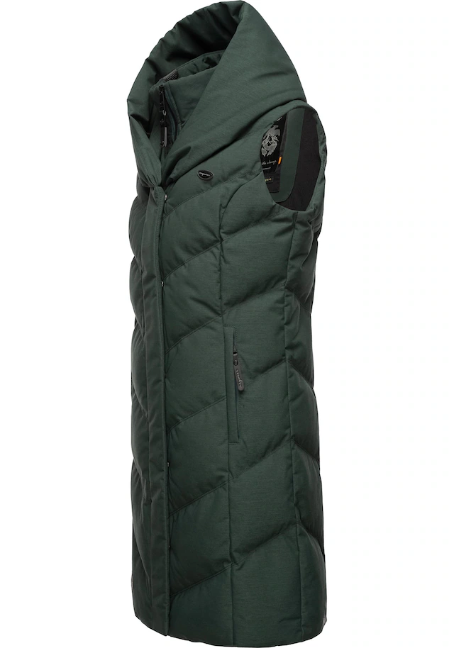 Ragwear Steppweste »Natalka Vest« stylische, gesteppte Winterweste mit gefütterter Kapuze