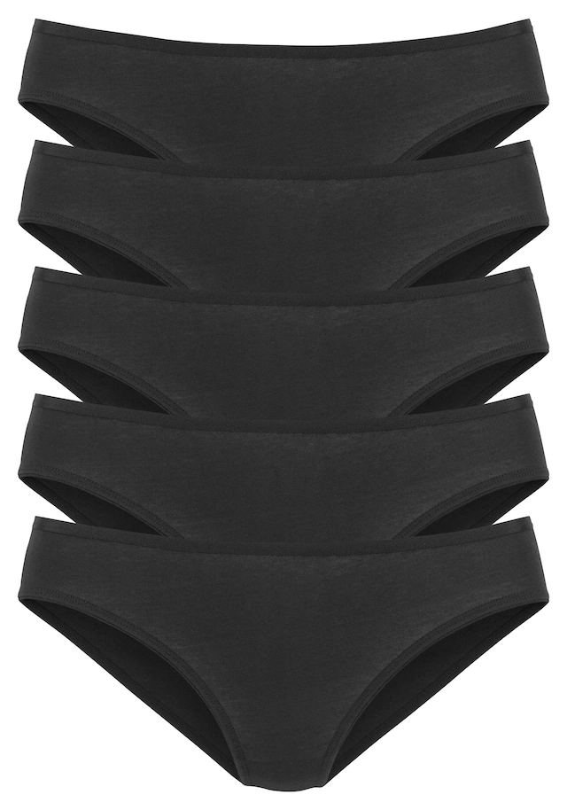 Vivance Jazz-Pants Slips 5er-Pack,aus elastischer Baumwoll-Qualität