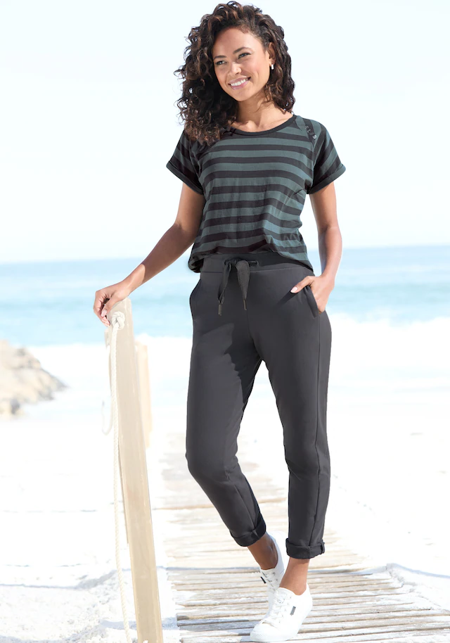 Elbsand Sweathose »Brinja« mit Logoprint am Bund und Taschen, Jogginghose, Relaxhose