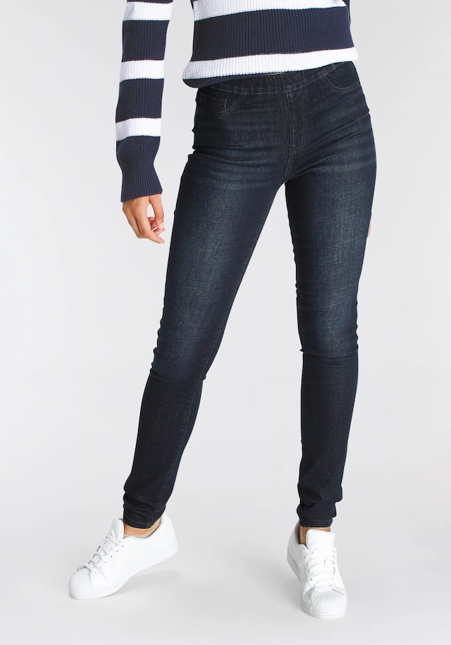 Arizona Jeansjeggings »mit leichtem Thermo Effekt« extra-eng geschnitten,hohe Leibhöhe,mit Coinpocket