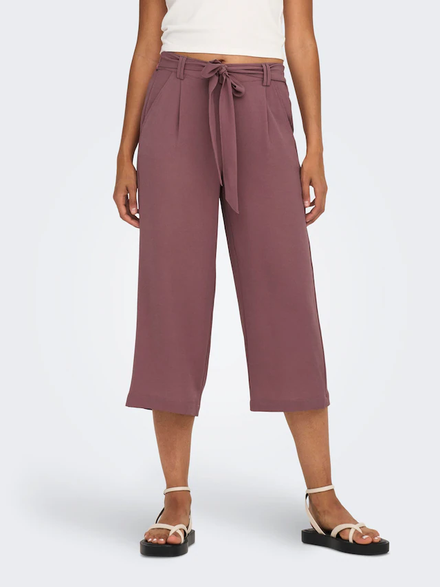 ONLY Palazzohose »ONLWINNER – Culottehose mit elastischem Bund und Kordelzug« Materialmix, regular fit