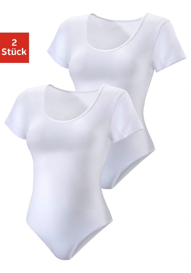 Vivance T-Shirt-Body 2er-Pack,aus elastischer Baumwoll-Qualität