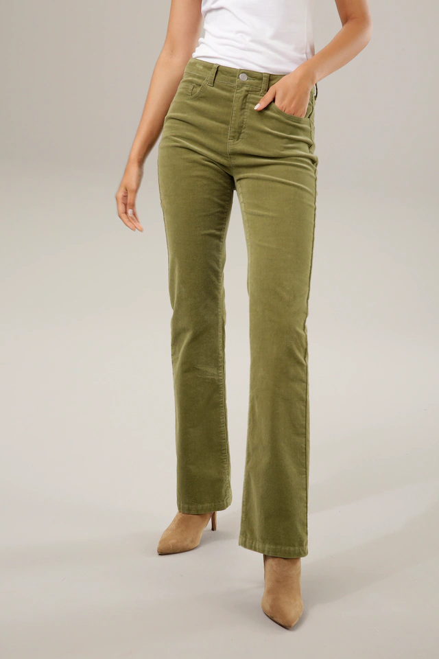 Aniston CASUAL Cordhose in trendiger Bootcut-Form