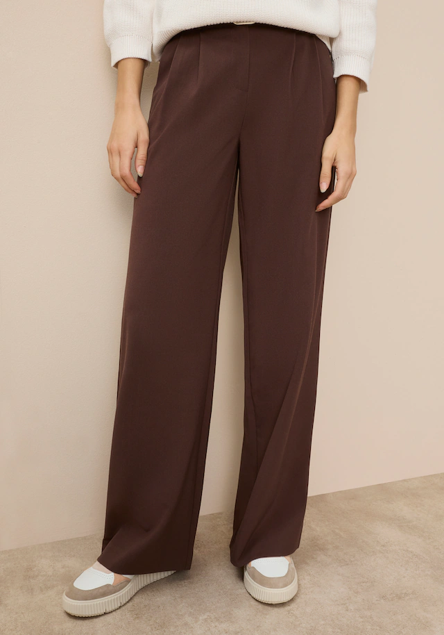 Tamaris Anzughose »im modernem Look« mit weitem Bein