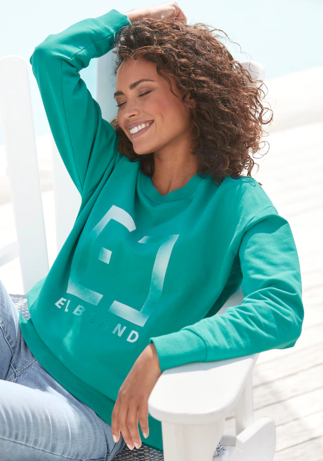 Elbsand Sweatshirt »Fionni«, mit großem Logoprint, sportlich-casualn