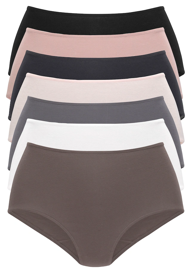 Vivance Taillenslip 7er-Pack,in frischen und gedeckten Farben