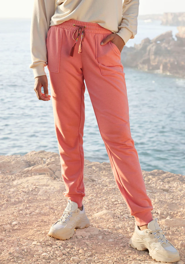 Vivance Sweatpants Relaxhose, Loungehose mit aufgesetzten Taschen, Loungewear