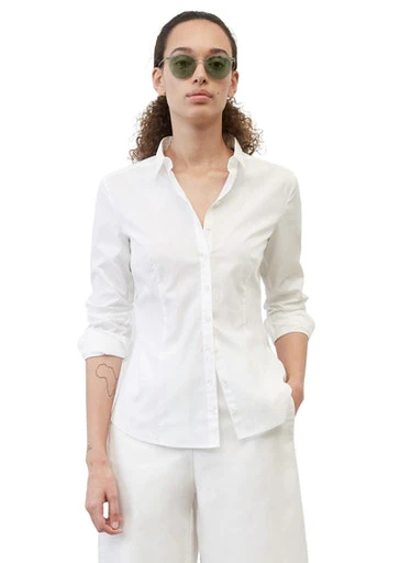 Marc O'Polo Hemdbluse »Blouse, kent collar, long sleeved, slim fit, classic style,«